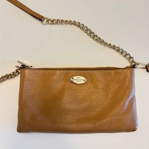 Coach Tan Leather Crossbody Purse